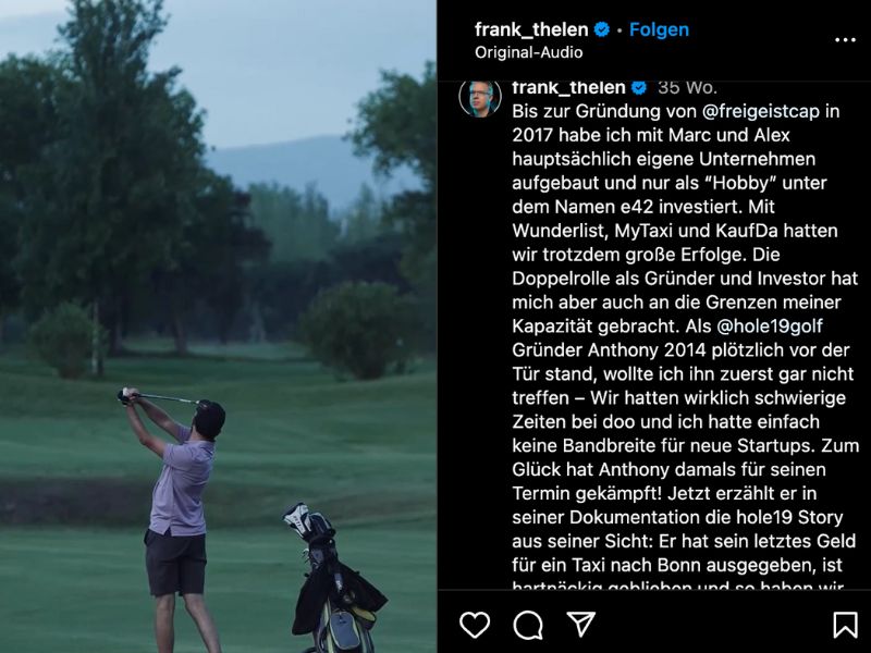 Beispiel für Storytelling – Frank Thelen präsentiert die Geschichten junger Gründer